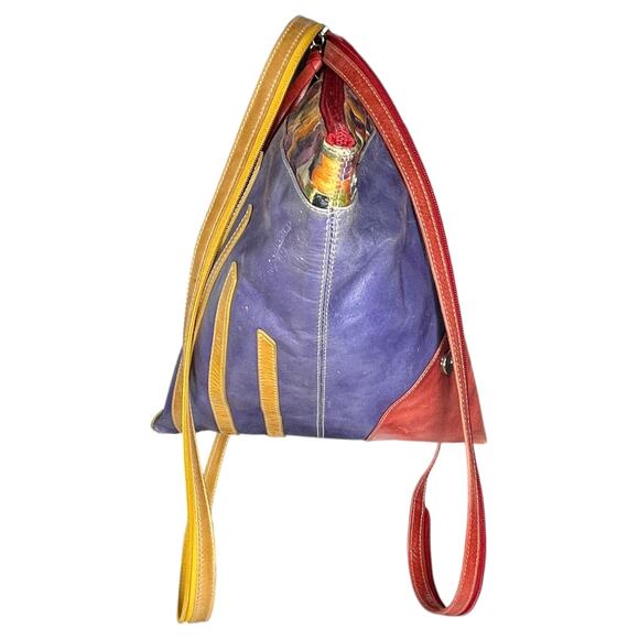 Cirque du Soleil Handbag Backpack Genuine Leather Artisan Mixed Media - Picture 1 of 13